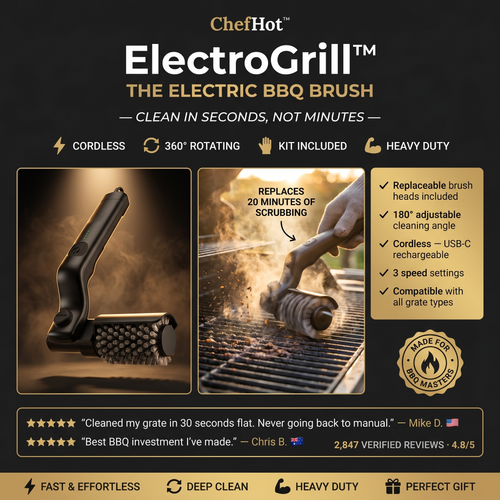 ElectroGrill™ — Electric BBQ Cleaning Brush
